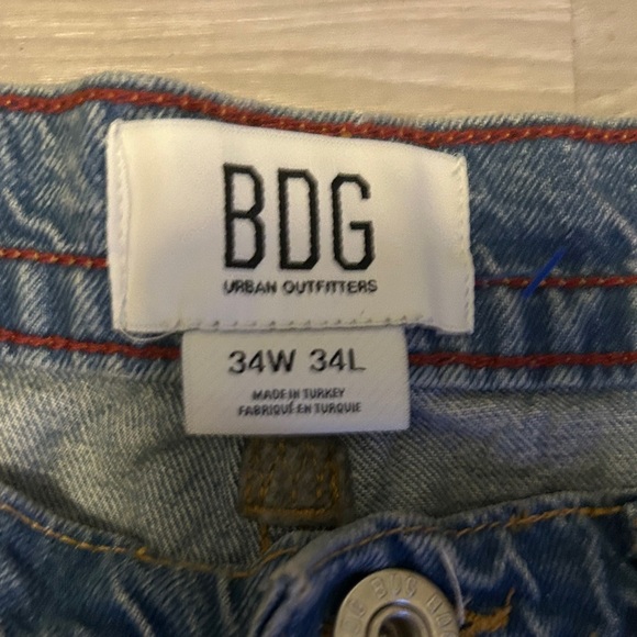 Kayle low rider BDG jeans Men's Relaxed Fit Denim Jeans 34/34 - Picture 2 of 5